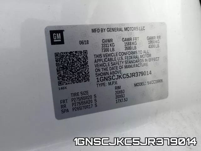 1GNSCJKC5JR379014 фото 2