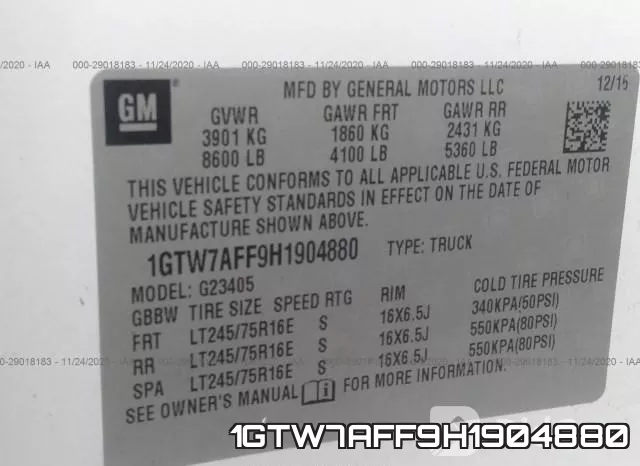 1GTW7AFF9H1904880 фото 10