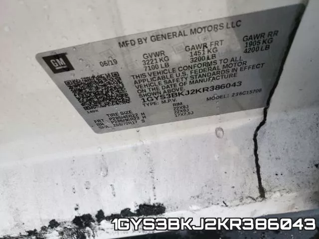 1GYS3BKJ2KR386043 фото 2