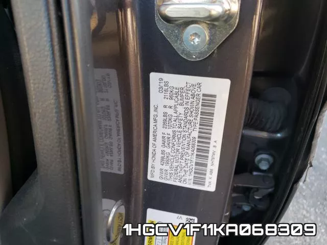 1HGCV1F11KA068309 фото 2
