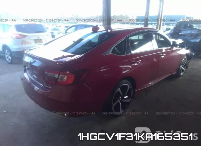 1HGCV1F31KA165351 фото 4