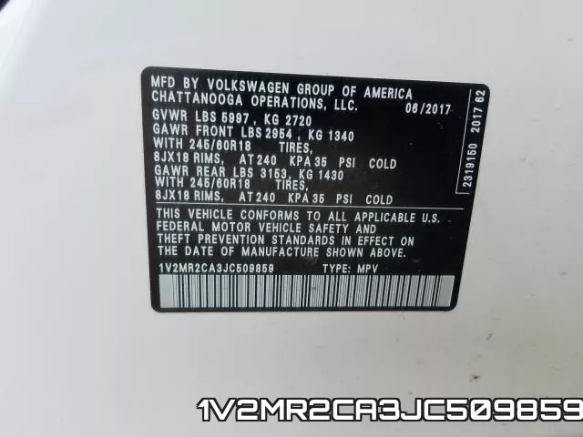1V2MR2CA3JC509859 фото 2