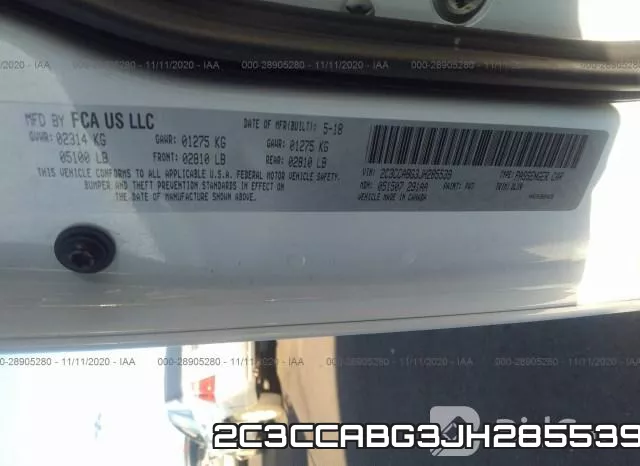 2C3CCABG3JH285539 фото 9