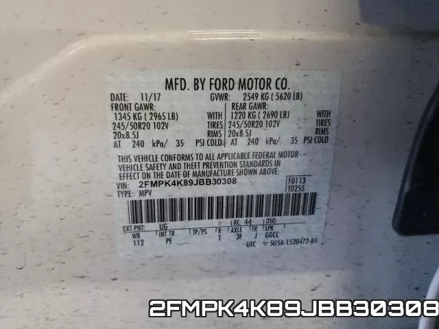 2FMPK4K89JBB30308 фото 2
