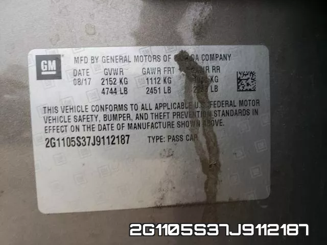 2G1105S37J9112187 фото 2