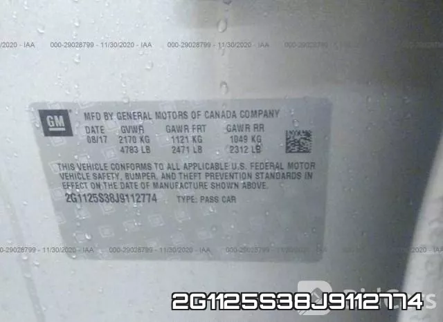 2G1125S38J9112774 фото 10