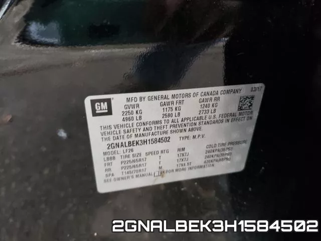 2GNALBEK3H1584502 фото 2