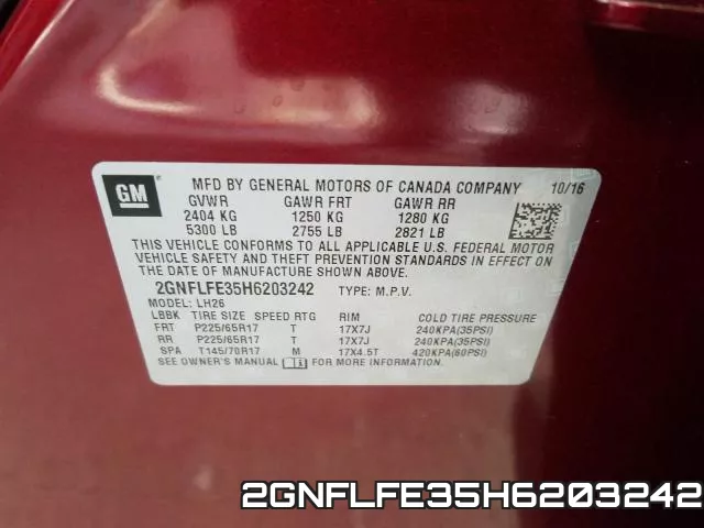 2GNFLFE35H6203242 фото 2