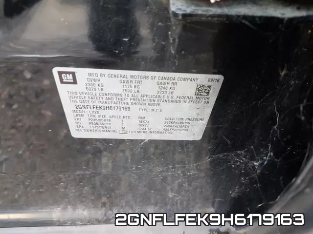 2GNFLFEK9H6179163 фото 2