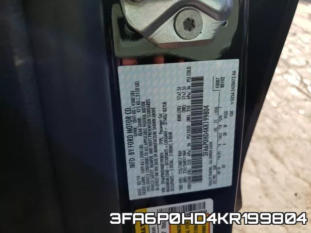 3FA6P0HD4KR199804 фото 2