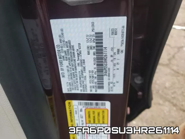 3FA6P0SU3HR261114 фото 2