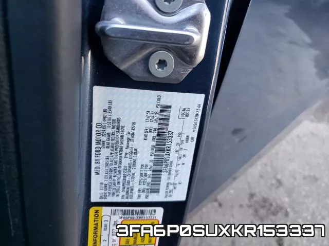 3FA6P0SUXKR153337 фото 2