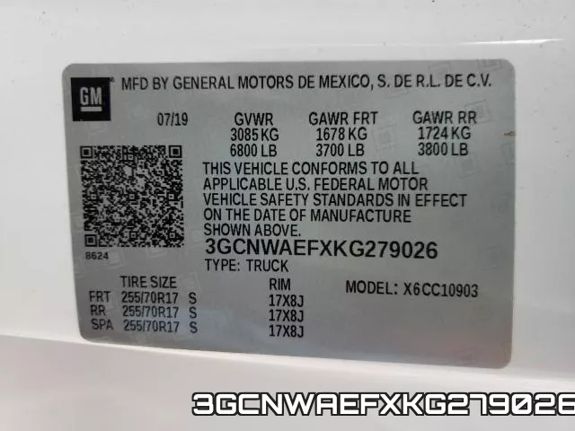 3GCNWAEFXKG279026 фото 2