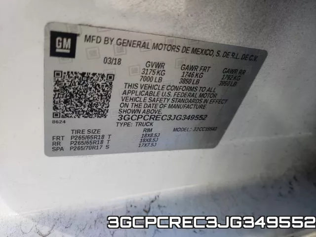 3GCPCREC3JG349552 фото 2
