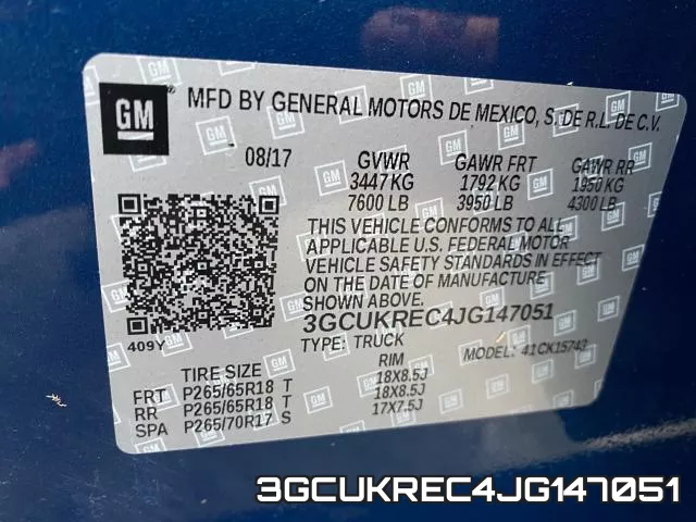 3GCUKREC4JG147051 фото 2