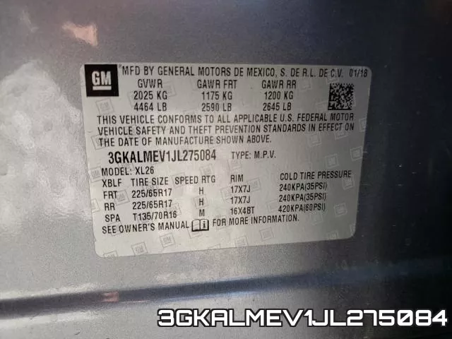 3GKALMEV1JL275084 фото 2