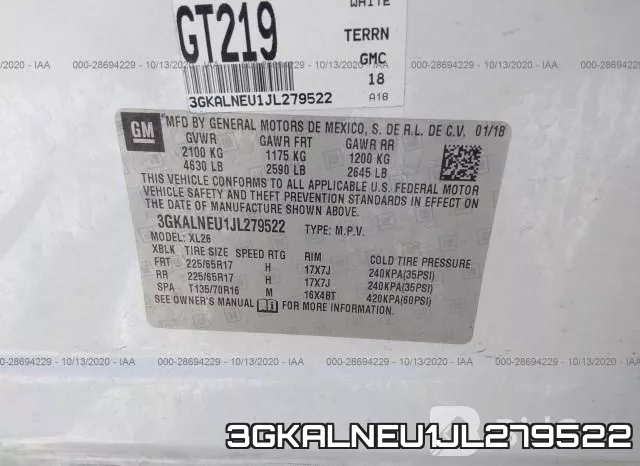 3GKALNEU1JL279522 фото 8
