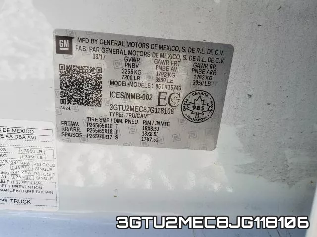 3GTU2MEC8JG118106 фото 2