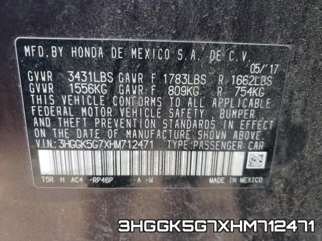 3HGGK5G7XHM712471 фото 2
