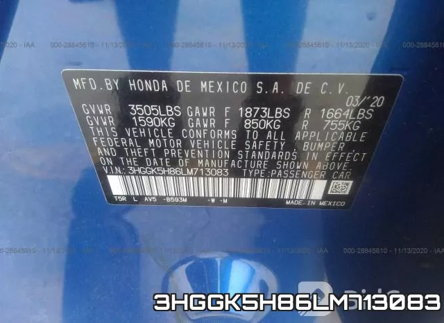 3HGGK5H86LM713083 фото 10