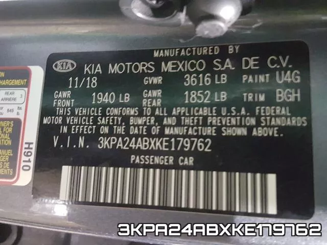 3KPA24ABXKE179762 фото 2