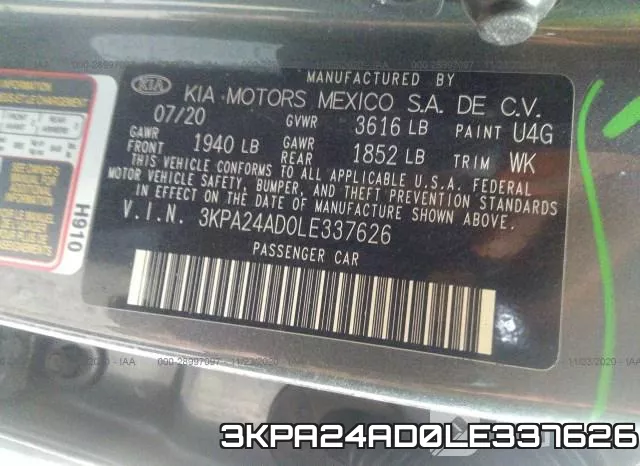 3KPA24AD0LE337626 фото 10