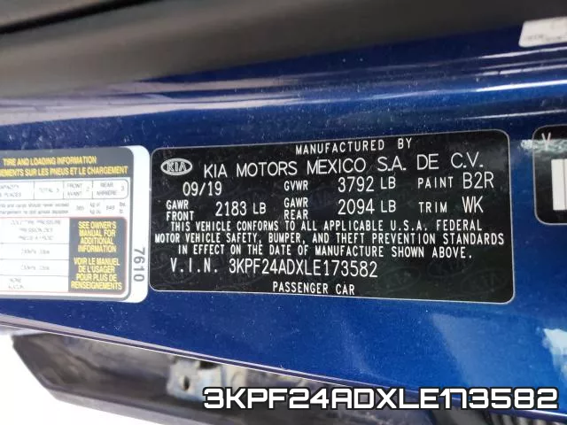 3KPF24ADXLE173582 фото 2