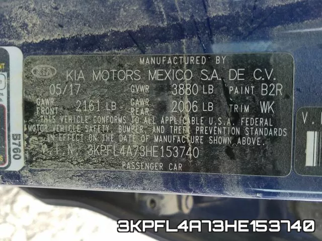 3KPFL4A73HE153740 фото 2