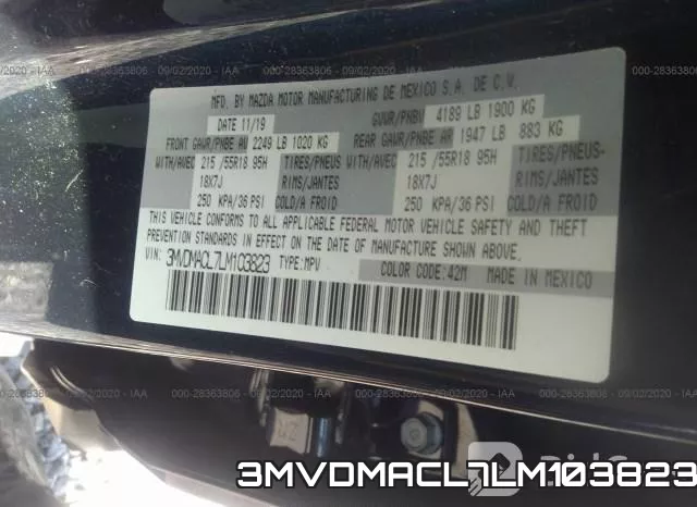 3MVDMACL7LM103823 фото 9