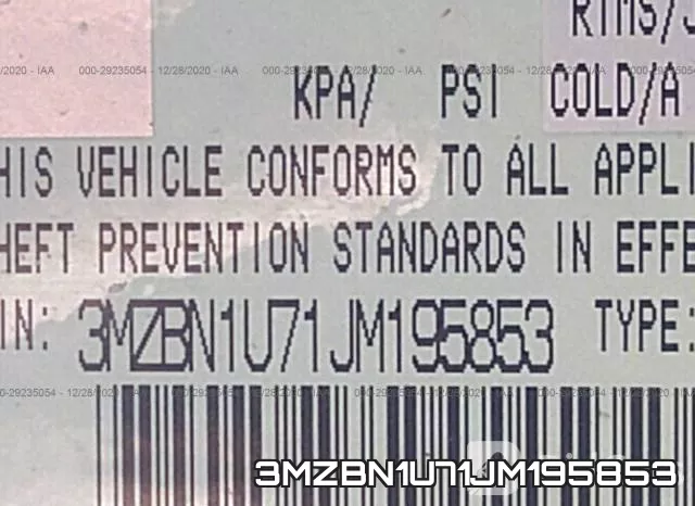 3MZBN1U71JM195853 фото 9