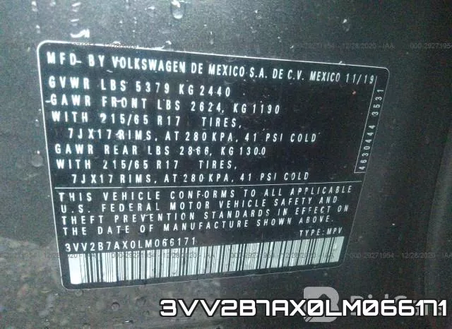 3VV2B7AX0LM066171 фото 8