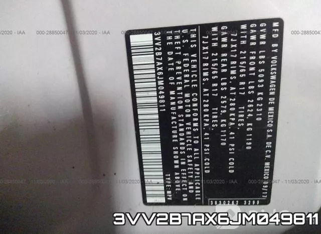 3VV2B7AX6JM049811 фото 8