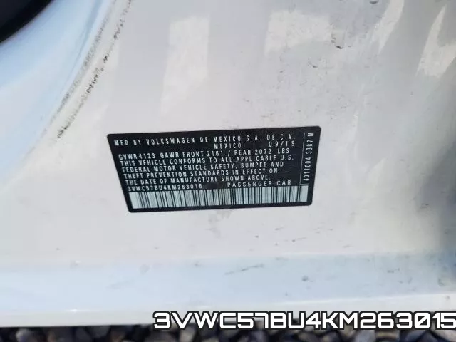 3VWC57BU4KM263015 фото 2