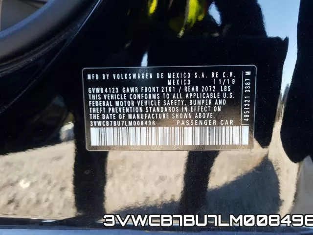 3VWCB7BU7LM008496 фото 2