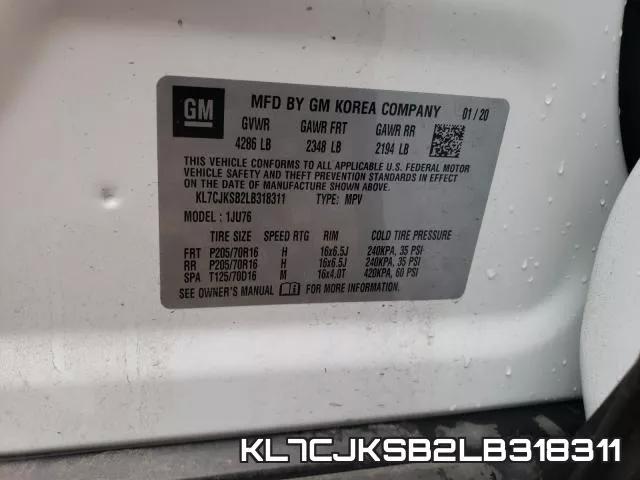 KL7CJKSB2LB318311 фото 2