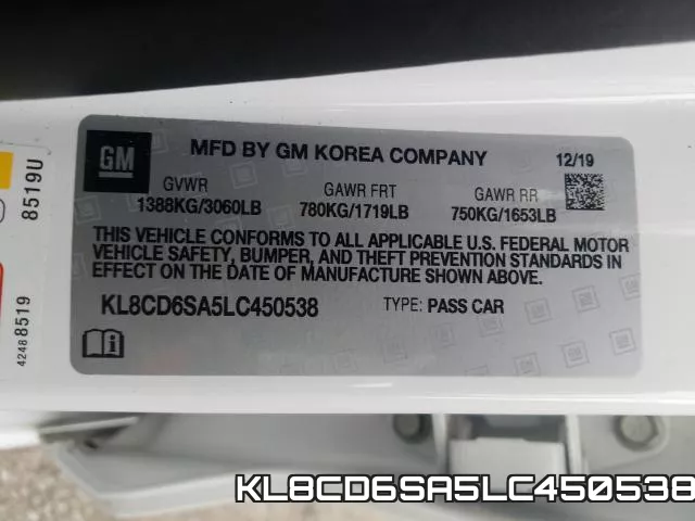 KL8CD6SA5LC450538 фото 2