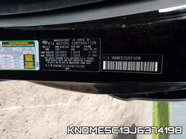 KNDME5C13J6374198 фото 2
