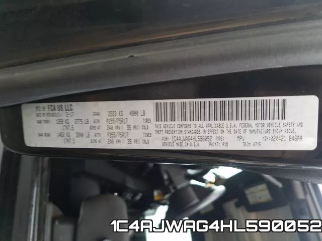1C4AJWAG4HL590052 фото 2