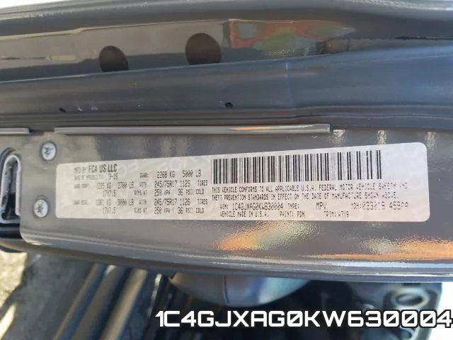 1C4GJXAG0KW630004 фото 2