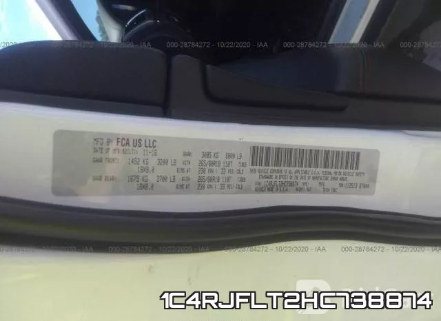 1C4RJFLT2HC738874 фото 10