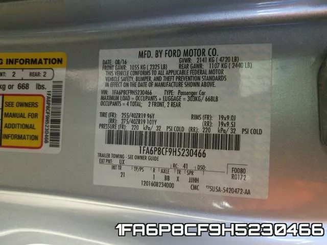 1FA6P8CF9H5230466 фото 2