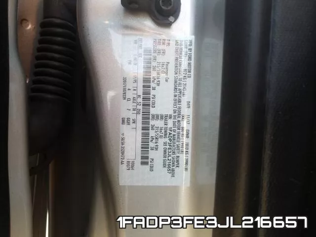 1FADP3FE3JL216657 фото 2