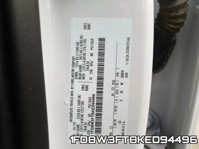 1FD8W3FT8KED94496 фото 2
