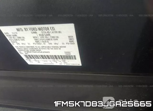 1FM5K7D83JGA25665 фото 10