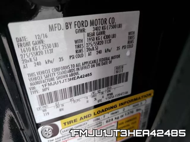 1FMJU1JT3HEA42485 фото 2