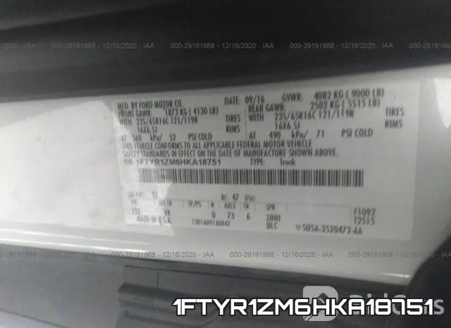 1FTYR1ZM6HKA18751 фото 9