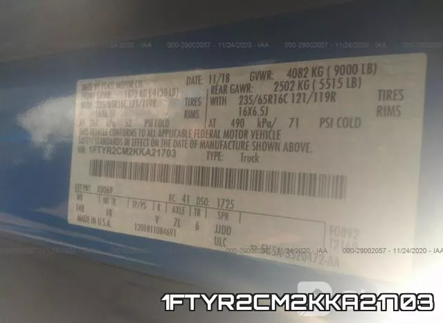 1FTYR2CM2KKA21703 фото 9