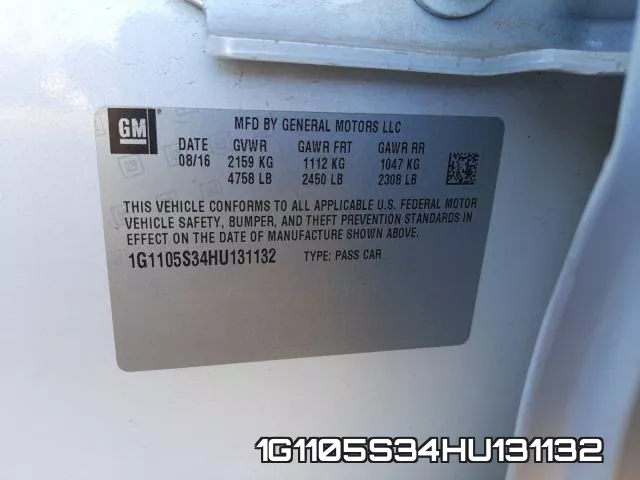 1G1105S34HU131132 фото 2