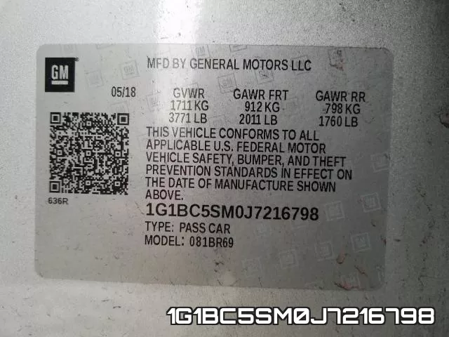 1G1BC5SM0J7216798 фото 2