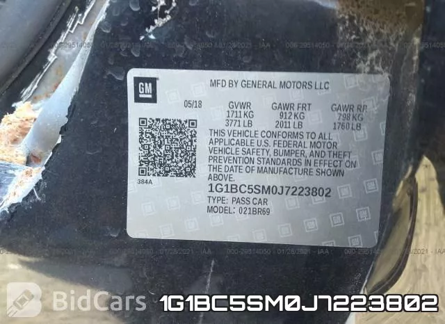 1G1BC5SM0J7223802 фото 10